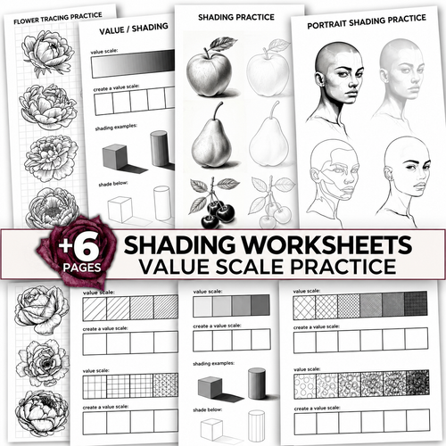 Drawing Lesson Shading Worksheet